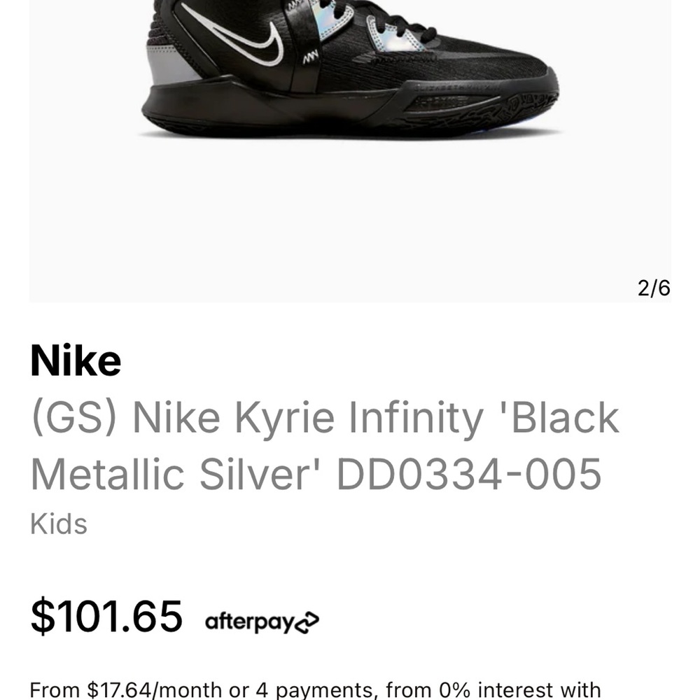 Nike Kyrie Irving Youth Sneakers Size 7 - Picture 3 of 7